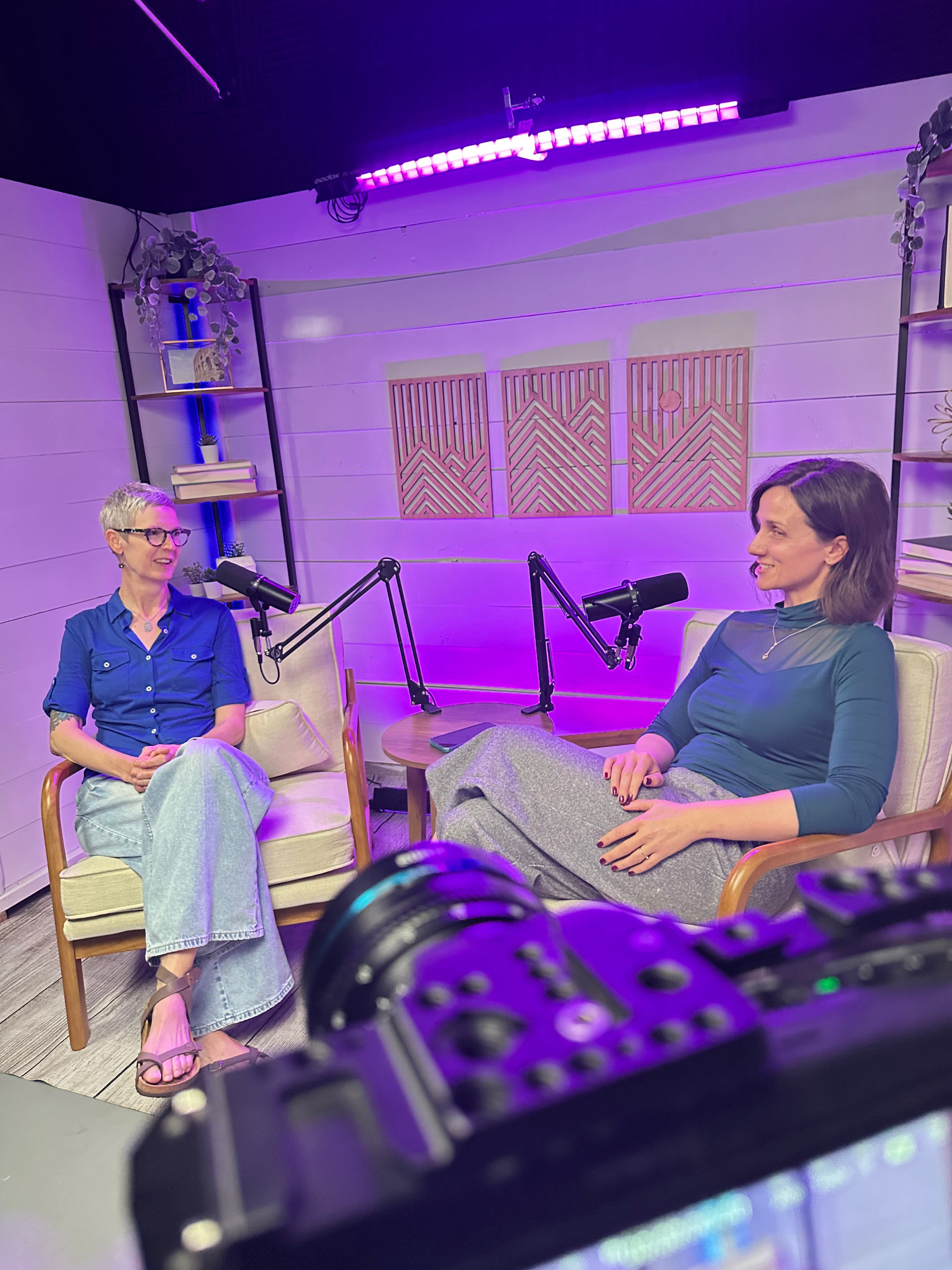 Alison and Karen Lang during an IVF Companion interview